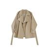 Spring Autumn Casual Trench Coat for Women Belt Loose Jacket