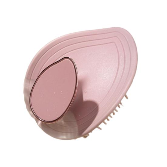 

Shampoo Brush Scalp Massager for Hair Growth And Dandruff Cleaning Soft Bristles Hair Washing Brush Gentle Exfoliating Massager for Home Travel Salon розовый