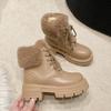 Thick-soled Short Boots Women's New Winter Velvet Warm Snow Boots Martin Boots Thickened Warm Cotton Shoes