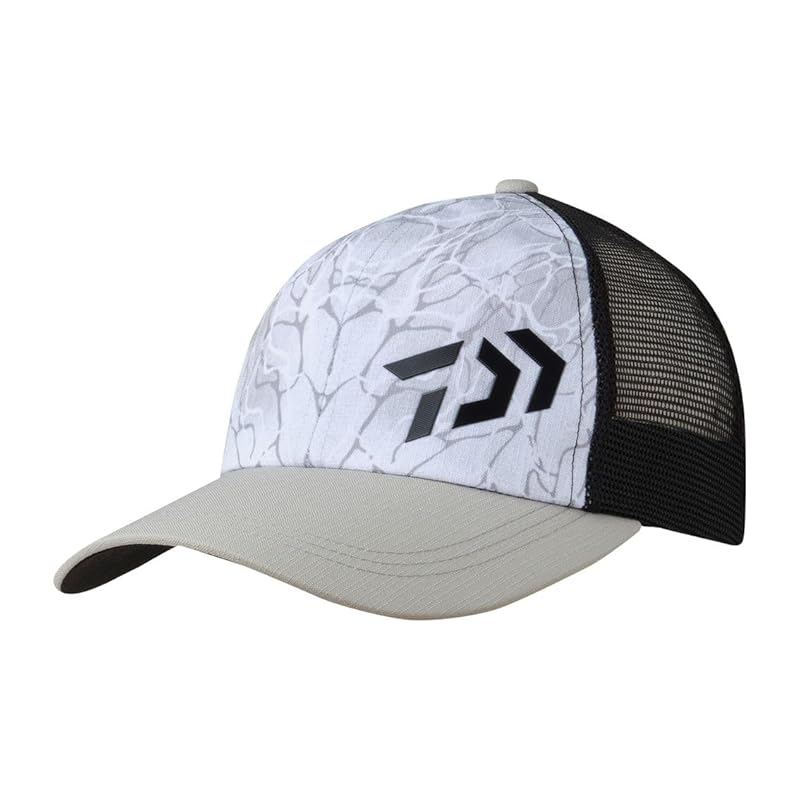 

[DAIWA] 3D logo half mesh cap 24DC-6624 tide white free