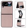 Samsung Z Flip6 5 4 3 Folding Phone Case Anti Fingerprint Z Fold6 Cross Print Leather Protective Case