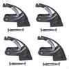 4Pcs Rubber Non-Slip Roller Skate Brakes Skating Safety Brake Pad