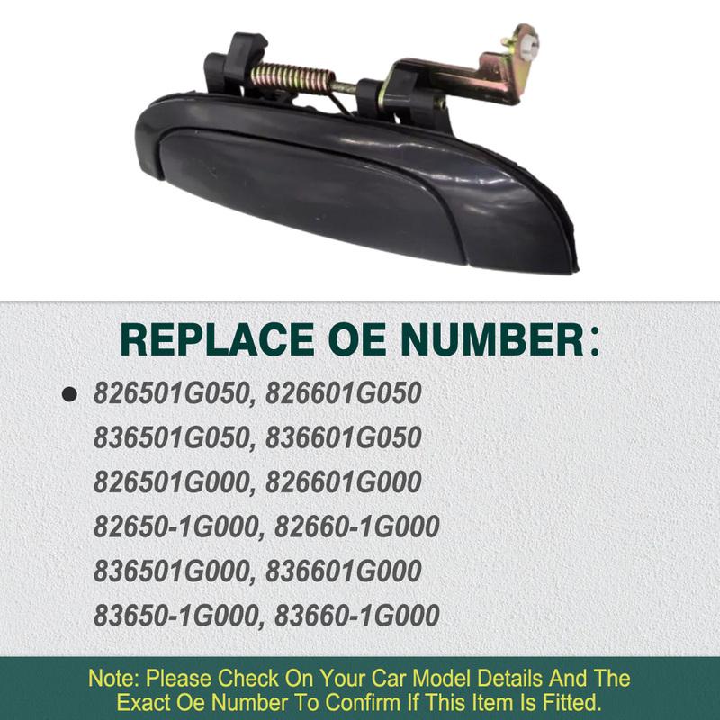 Front Rear Left Right Outside Exterior Door Handle for Kia Rio4 Rio5 2006 2007 2008 2009 2010 2011 82650-1G000 82660-1G000