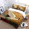 "Elegant Crane Golden Art Set" Soft Comfortable Duvet Cover Bedding Set Included 1*Duvet Cover & 2*Pillowcases gift
