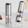 Circle Joy Electric Pepper Grinder, Rechargeable Home-Use Sichuan Pepper Black Pepper Sea Salt Grinder Seasoning Bottle Jar, Single Pack