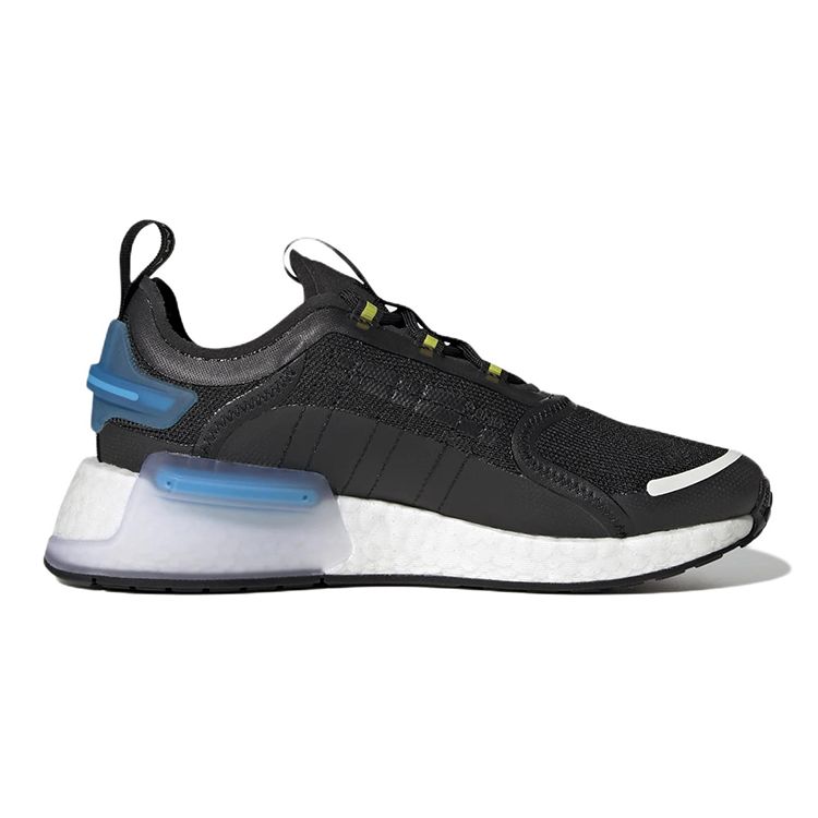 adidas NMD_R1 V3 J Black White Kids Sneakers Core-Black Cloud-White Team-Semi-Solar-Yellow GW1481