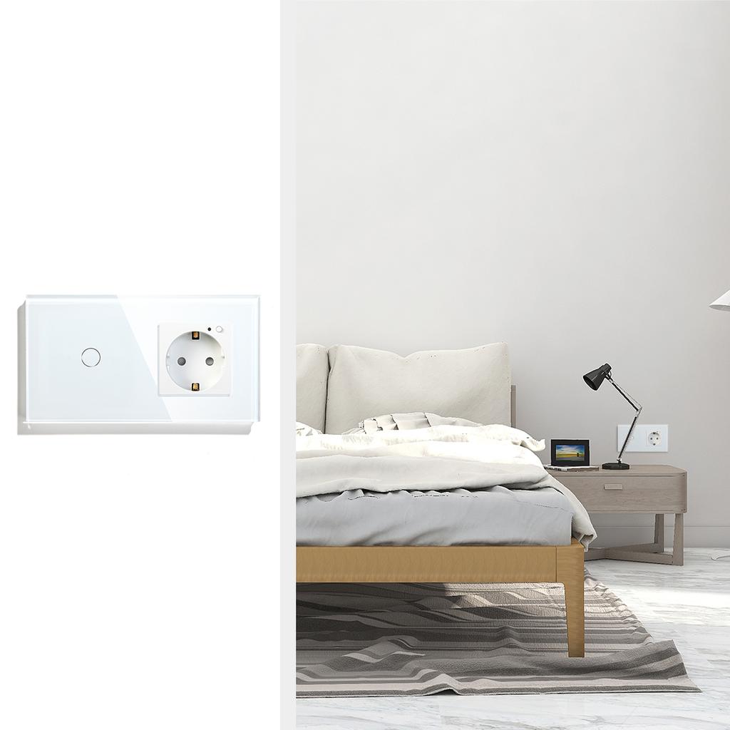 Factory Customized Tuya App 1/2/3 Gang Switch Smart Wall Switch and Outlet