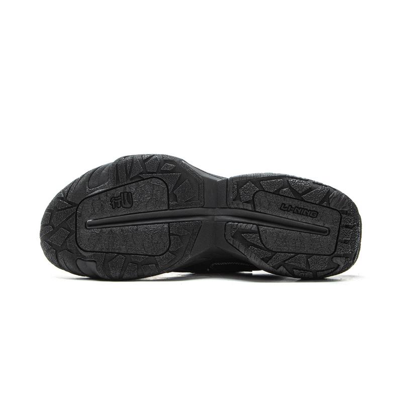 Li Ning CF Trail Hiking Sports Comfortable Shock Absorption Rebound Low Top Outdoor Functional Shoes Unisex Shoes Black AHCV073-5