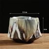 Keramická ledová popraskaná glazura šálek na čaj Ručně vyráběná hrubá keramika Ru Kiln Master Cup Kreativní kancelářské šálky na čaj Nádobí