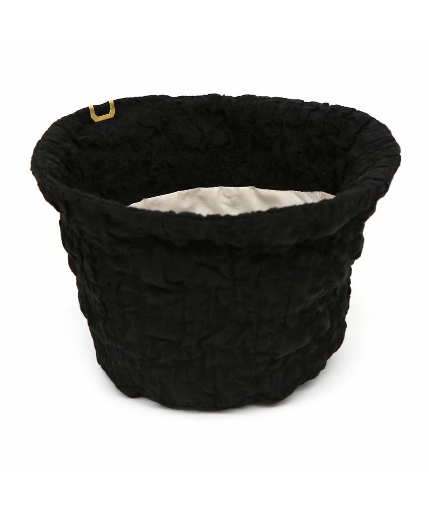 Eondeokeonteulolseutyudio Bubble Pattern Cotton Bucket Hat Stand Bucket / Bubble / Black
