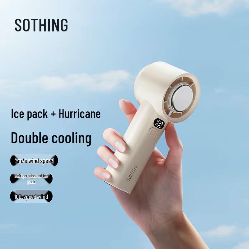 Portable USB Rechargeable Mini Fan: Dual-Use for Desk & Handheld, Quiet Cooling 155x60x59mm