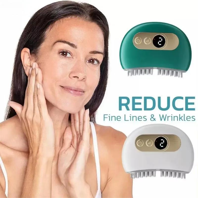 Electric Gua Sha Tool - High-Frequency Vibration & Heating Facial Lifting Massager with Reusable Stone Head for Skin Care Beauty