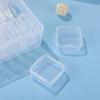 12/15/30PCS 5.5cm Size Square Box Storage Set Household Waterproof Dustproof Transparent Plastic Small Part Organizer Case ZYF