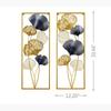 Large Iron Metal Wall Art Flower Leaf Framed Hanging Home Decor Sculpture Garden