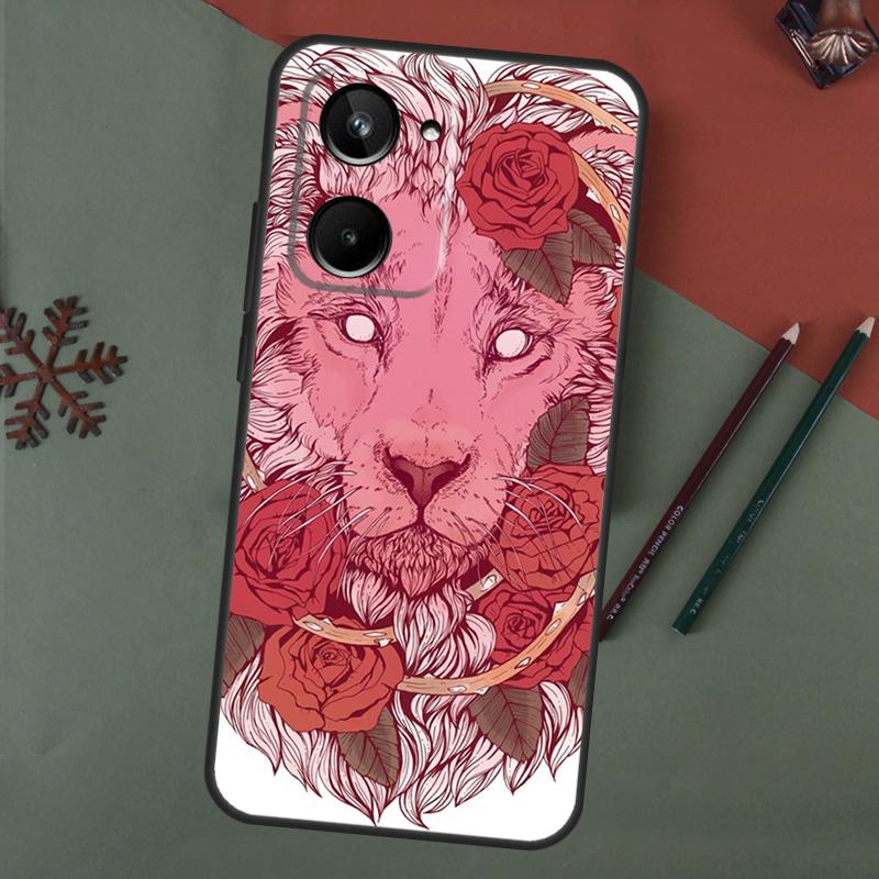 Lion Animal Case For Realme 15 Pro GT7 GT6 C65 C67 C61 C53 C55 C51 C35 C63 C71 C75 11 12 13 14 Pro Plus