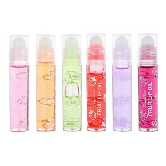 Fruit Lip Balm Moisturizing Lipstick Oil Multi-flavor Unisex Kid-friendly Dryness Prevention Care Winter Use Set 6