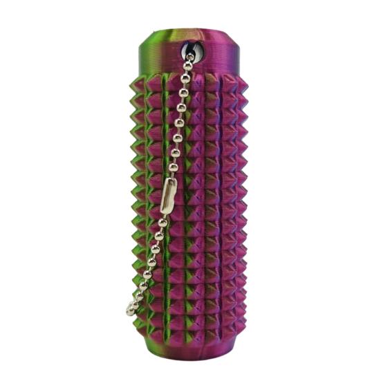 Spiky Grippie Stim Fidget Toy with Bead Chain Stress Relief Teens Adults Mini Pocket 3D Printed Pain Stimming Tool