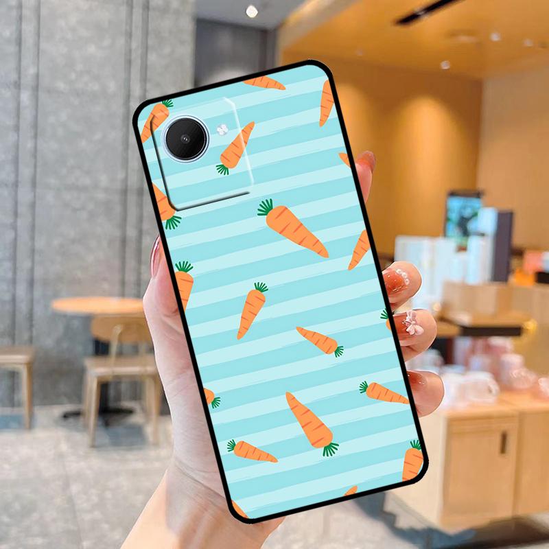 Carrot Vegetable Food Case For Realme C55 C33 C31 C35 C30 C11 C15 C25s C21Y GT Neo 5 3T 2T 8 9 10 11 Pro Plus