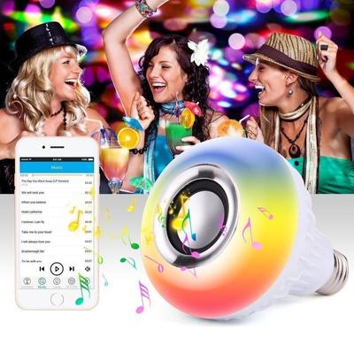 LED Music Light Bulb with Built In Bluetooth Speaker Wireless Smart Light Bulb Remote Control RGB Color Changing Speake
