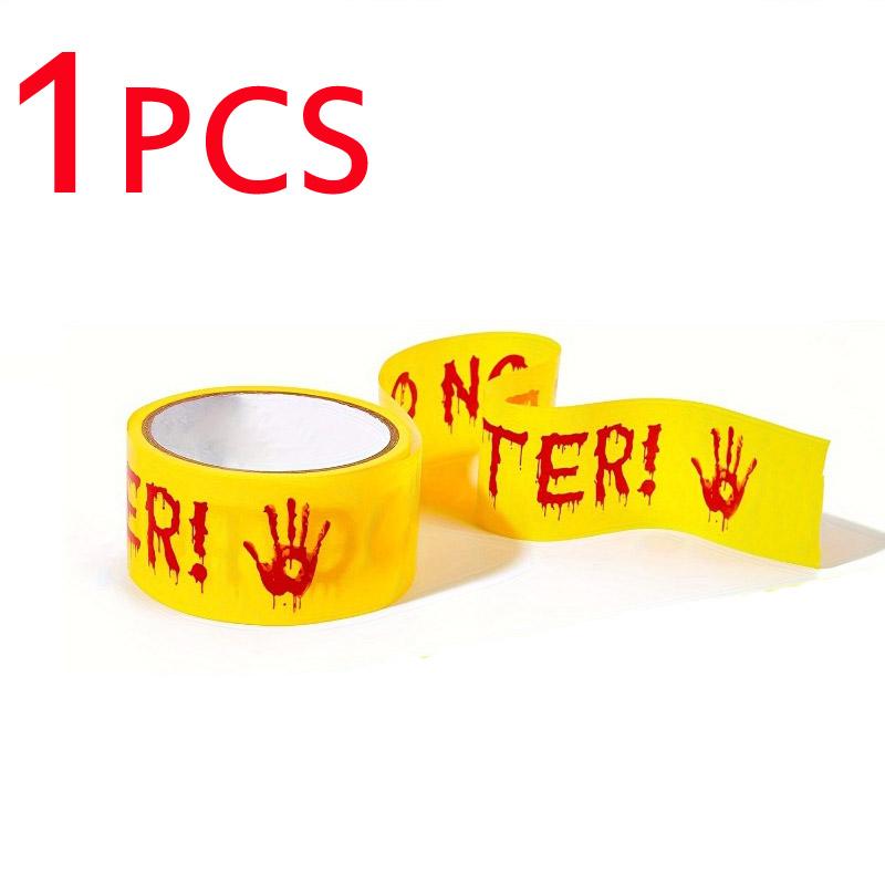 

25 Meters Halloween Caution Tape Decorations DO NOT Enter Warning Tape for Halloween Party Decor Spooky Indoor Outdoor Decor