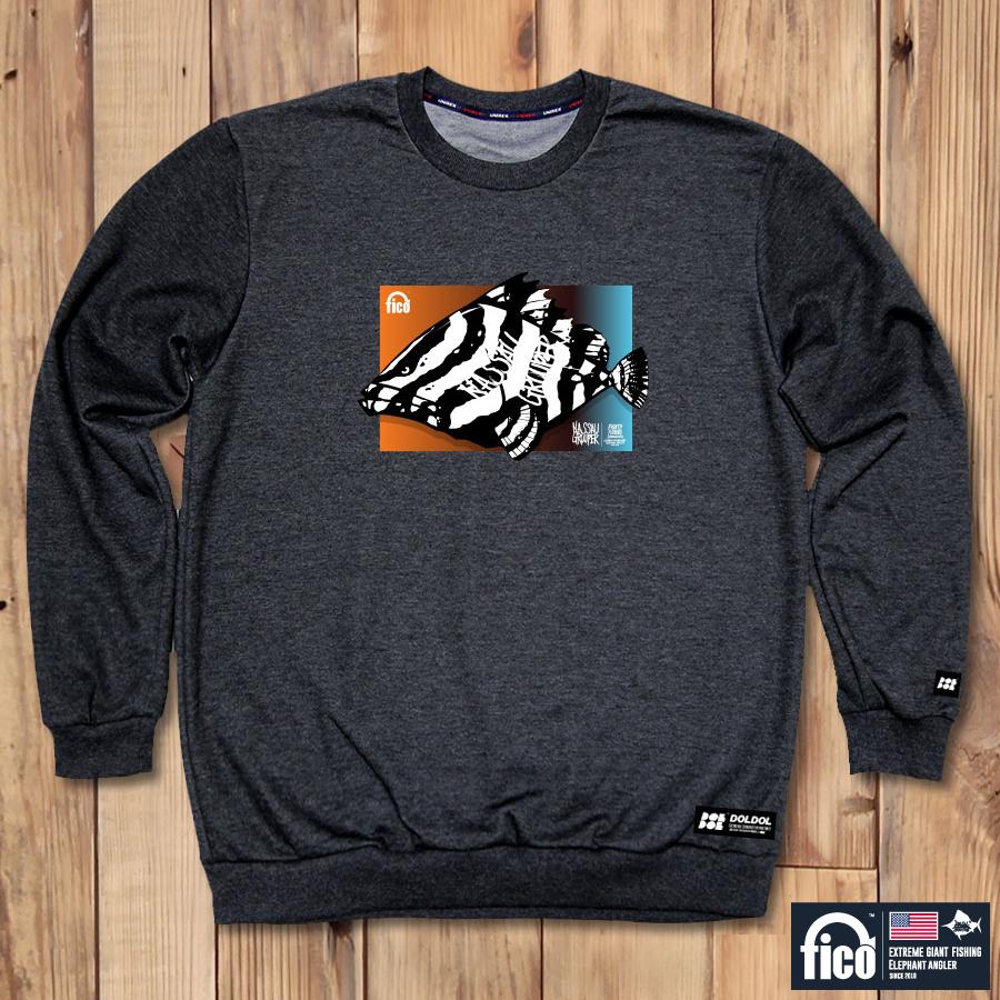 Fico-Mtm-25 Extreme Fishing Pico Character Graphic Sweatshirt Long Sleeve