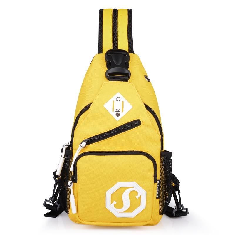 Módní Odolná Oxford Látka USB Nabíjení Lehká Kabelka Crossbody Batoh