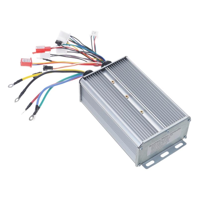 Высокопроизводительный контроллер двигателя самоката Бесколлекторный контроллер скорости двигателя для электрических самокатов, велосипедов 48-64 В / 60-72 В