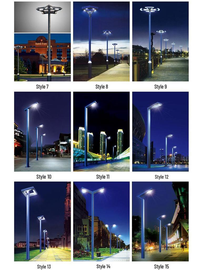 3-Meter Modern Aluminum Solar Courtyard Light - Waterproof & Rustproof for Outdoor Use