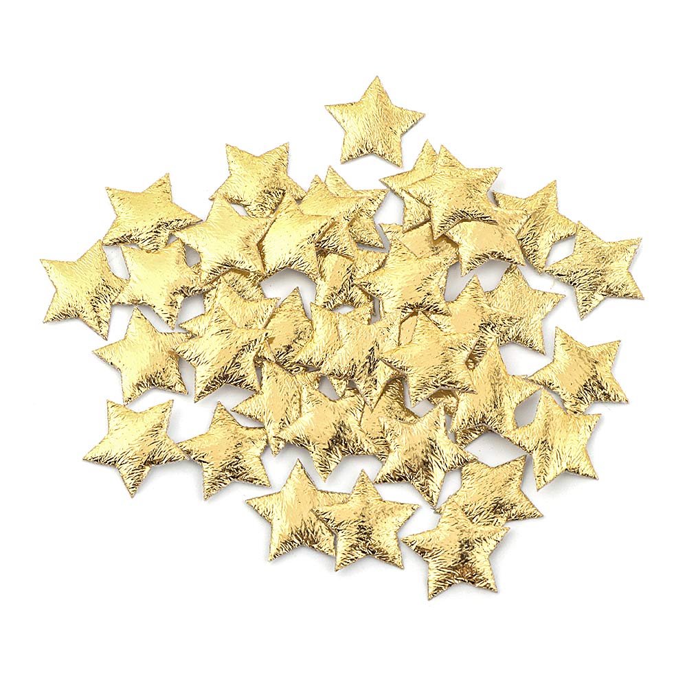 100pcs 20mm Gold/Silver Star Foam Fabric stars DIY Scrapbook Cards Ornaments Wedding Party Decoration Embossing Star Accessories