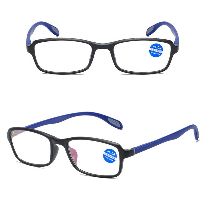 Men Reading Glasses Anti Blue Light Solid Hinge Readers +1.0 1.5 2.0 2.5 3.0 3.5 4.0 Fashion Sports Presbyopic Glasses