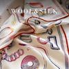 Premium Temperament Silk Wool Silk Scarf Autumn and Winter Elegant Versatile Silk Wool Scarf Warm and Comfortable Silk Wool Square Scarf