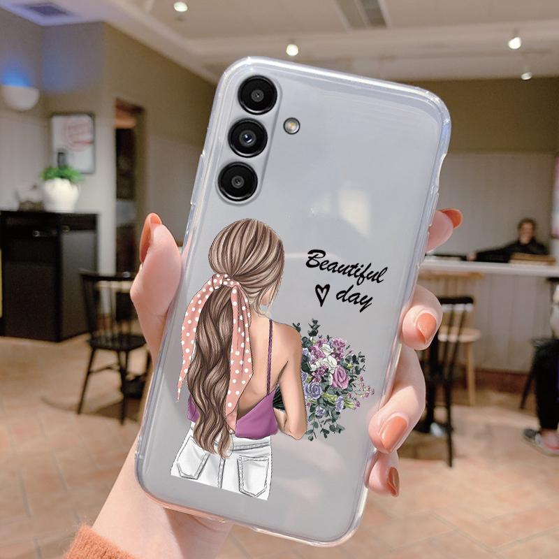 For Samsung A15 5G Case 6.5 Inch Face Cover Soft Silicone Clear TPU Phone Case For Samsung Galaxy A56 A16 A26 A36 Fundas Bumper