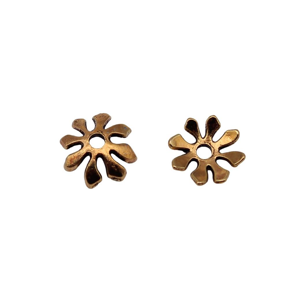 Multi Color Swirl Flower Bead Caps Spacer Beads For Jewelry Making Components