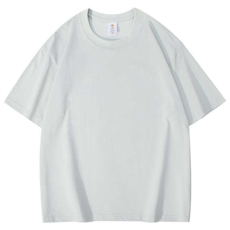 260g High-Quality Double Yarn Ice Cool Heavyweight Loose Drop Shoulder Short Sleeve T-shirt with Custom Logo for Class or Group Uniforms