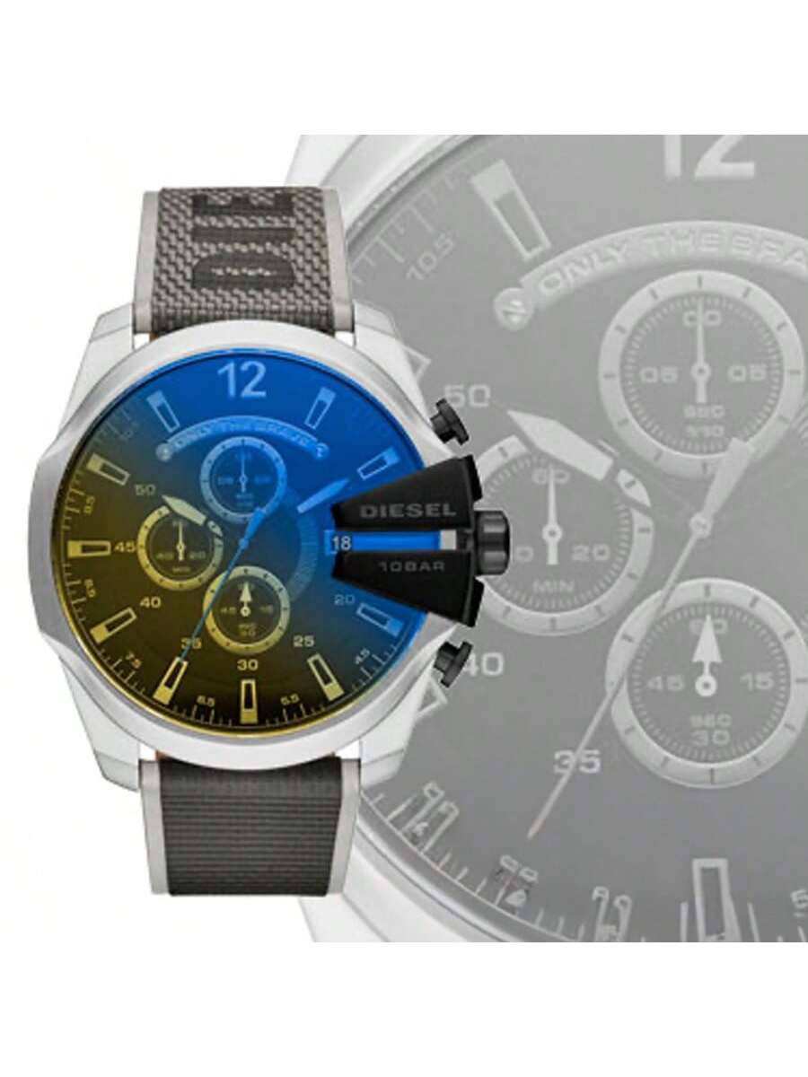 Diesel Black Red Silicone Strap Men s Quartz Movement DZ4523 серый