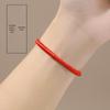 Adjustable Red Rope Bracelet with Pure Diamond Knot - Unisex Zodiac Design