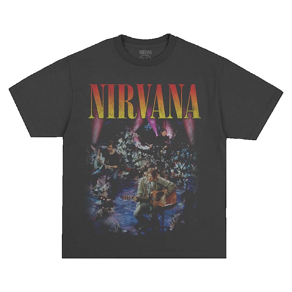 Nirvana Classic Smiley Face Logo T-Shirt, Unisex Grunge Rock Fan Streetwear Tee, 100% Cotton Casual Short Sleeve Top
