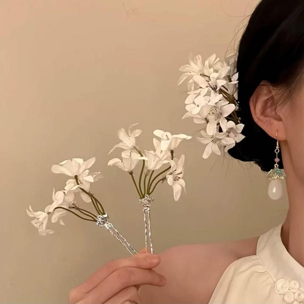 Sandalwood Women's Hairpin: Elegant Modern-Chinese Style Wooden Updo Stick