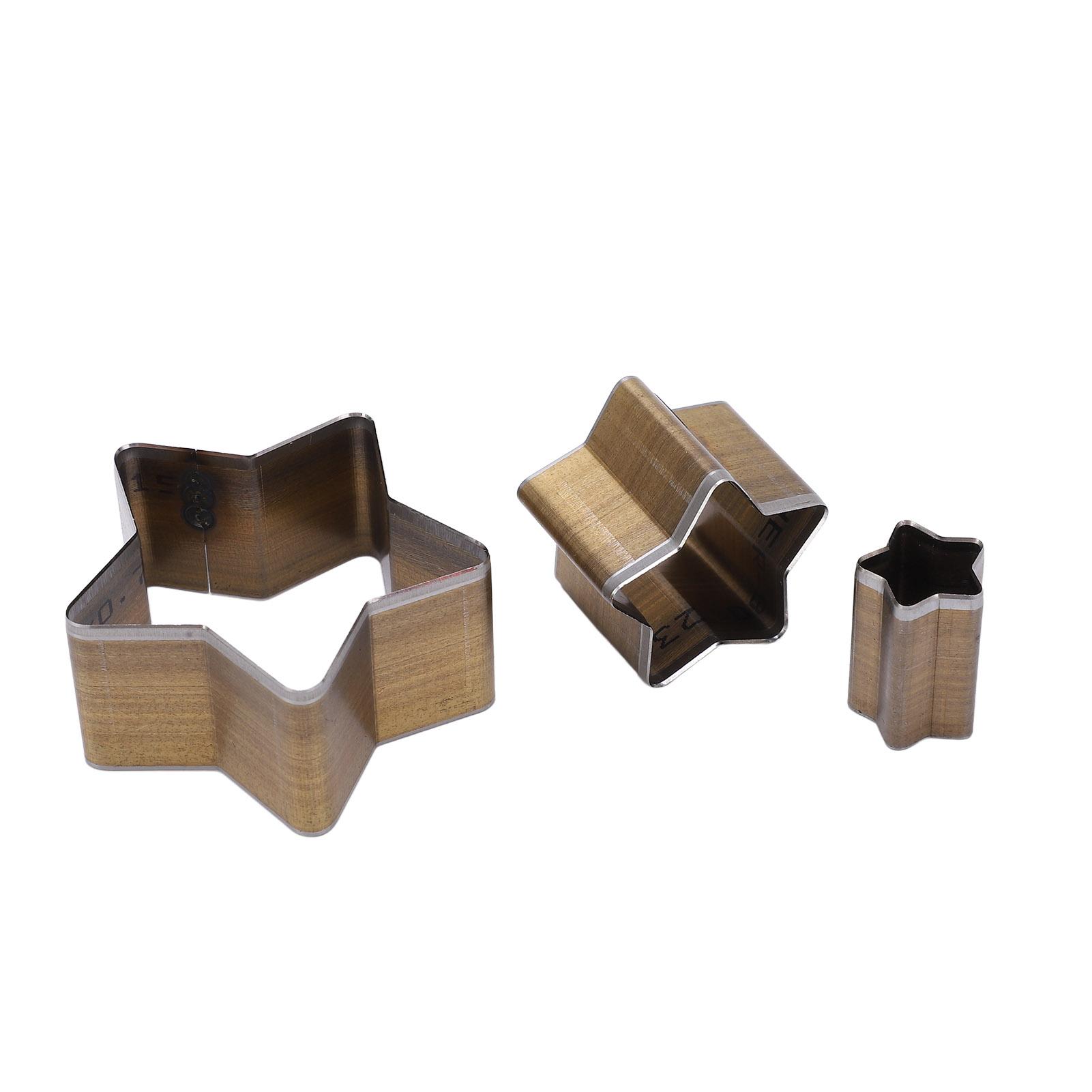 

3 шт. Форма для резки пентаграммы, тонкий резак из высокоплотной углеродистой стали для штамповки