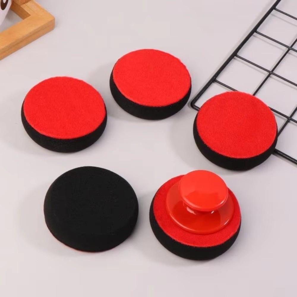 6 Stück Griff Auto Wachs Wasch Polierpad Auto-Styling Polierer Power Griff Wachs Schwamm Mikrofaser Schwamm Auto Reinigungs Tuch