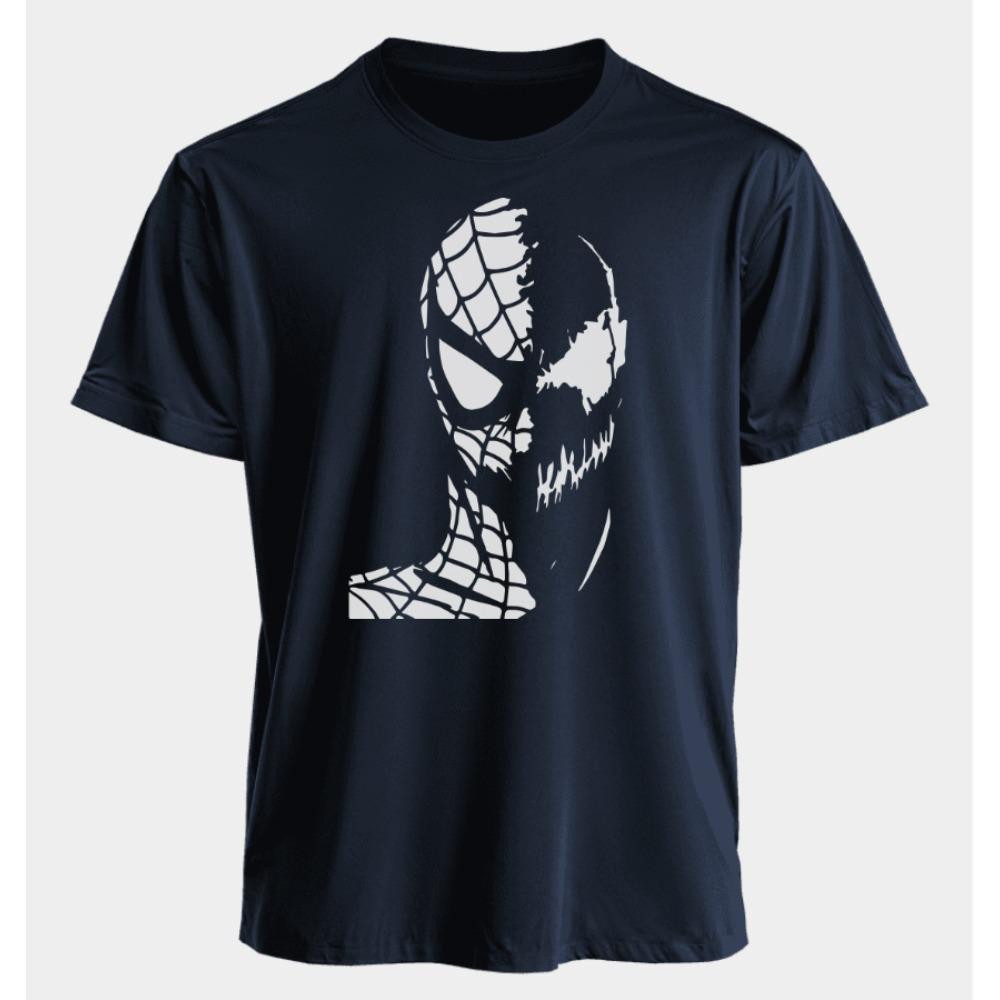 Men's T-shirt-Man Venom Summer American Spring and Autumn New Casual Retro Printed Sportswear Short-sleeved