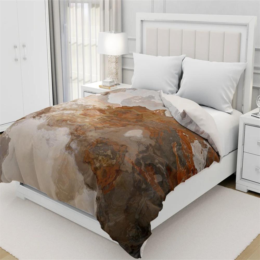 Duvet Cover with Abstract Art In King, Queen or Twin, Silky Smooth Microfiber, Contemporary Bedroom Decor, Modern Bedding, Ball