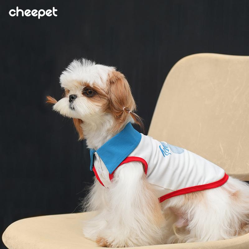 Dog Clothes Summer Clothing Thin Sports Tennis Vest Breathable Anti-hair Loss Teddy Bigbear Schnauzer Outdoor Clothing