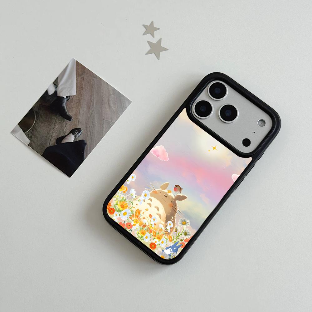 T-Totoro C-Cute Anime Phone Case For IPhone 17 Air 16 15 14 Plus 13 12 11 Pro Max Dual Tone Hard PC Fashion Protective Cover