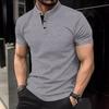 Summer Polo Shirt Men's Sports Elastic Short-sleeved Shirt Skin-friendly Breathable T-shirt