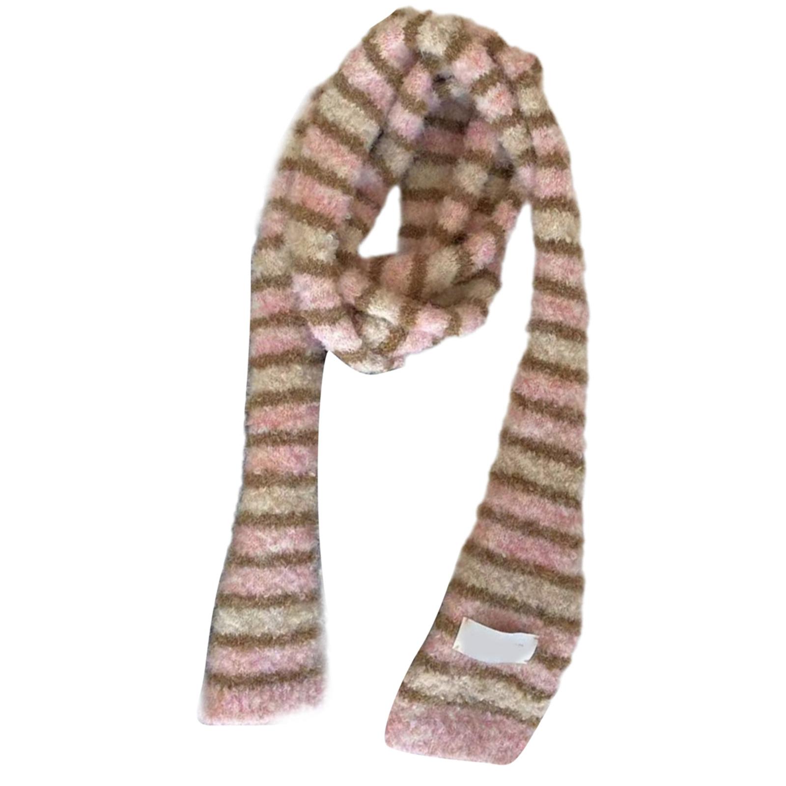 

Вязаный шарф для женщин, длинный узкий пояс, галстук, шейный платок, реквизит для фотосессий для девочек, длинный шейный платок, узкий шарф, галстук 6