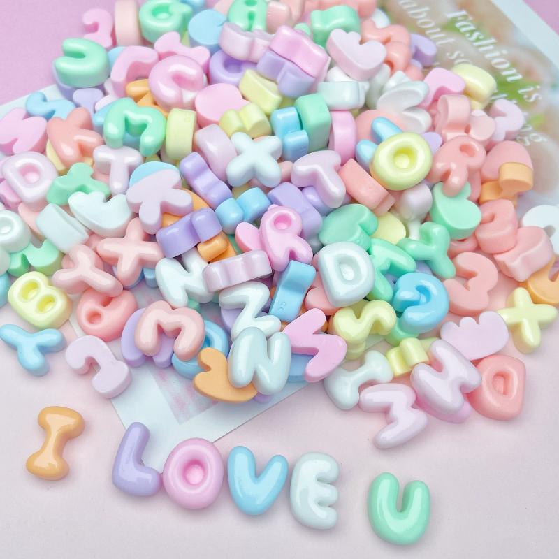 Handmade Mini Letter Charms Cute Diy Phone Cases Hair Clips Shoes Accessories Random Color