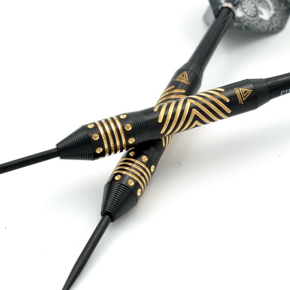Cuesoul Black Scorpion 24g Steel Tip Brass Dart Set Pack of 6 - Pcs(CSBS-F3205)