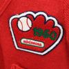 MIKIHOUSE Long Sleeve V-neck Knit Cardigan L Red Baseball Kid's Used