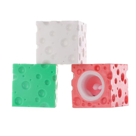 Rabbit Cheese Squeeze Toy Anxiety Relief Bunny Cup Cheese Fidget Toy Slow Rising Relaxation Stress Ball Simulated Cheese Sensory Toy